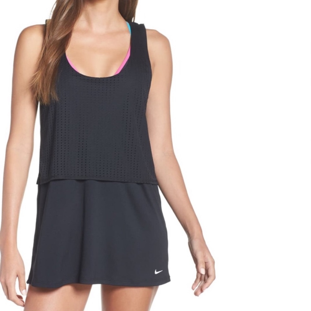 Nike Women's Black Sleeveless Swimwear Mesh Reversible Cover Size US XS